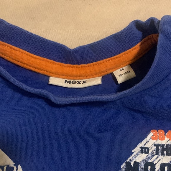 Mexx toddler blue long sleeve T-shirt shirt 18-24months - Picture 3 of 5